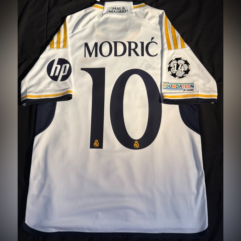 Modric #10 Real Madrid Soccer Jersey 23/24 UCL home jersey white Luka